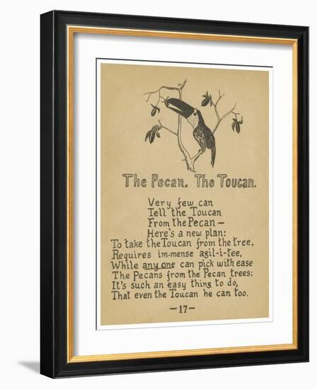 The Pecan. The Toucan.-Robert Williams Wood-Framed Art Print