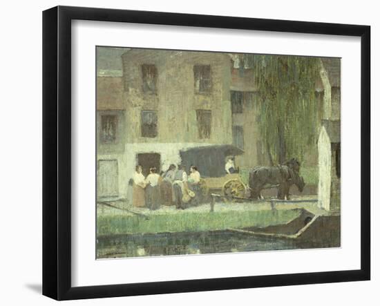 The Peddler's Cart on the Canal, New Hope-Robert C. Spencer-Framed Giclee Print