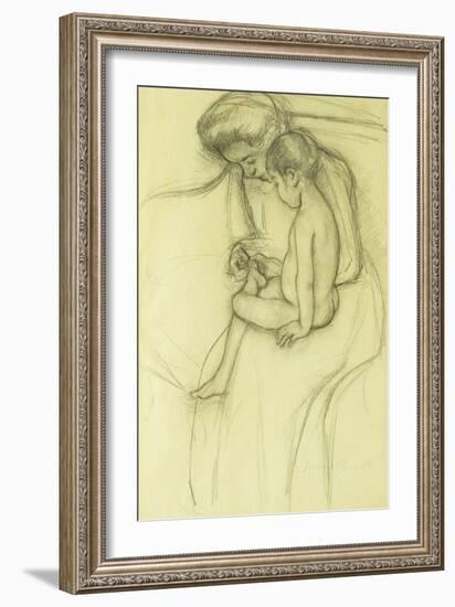 The Pedicure-Mary Cassatt-Framed Giclee Print