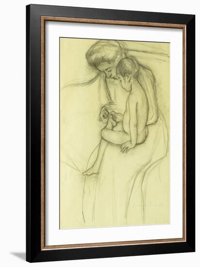 The Pedicure-Mary Cassatt-Framed Giclee Print