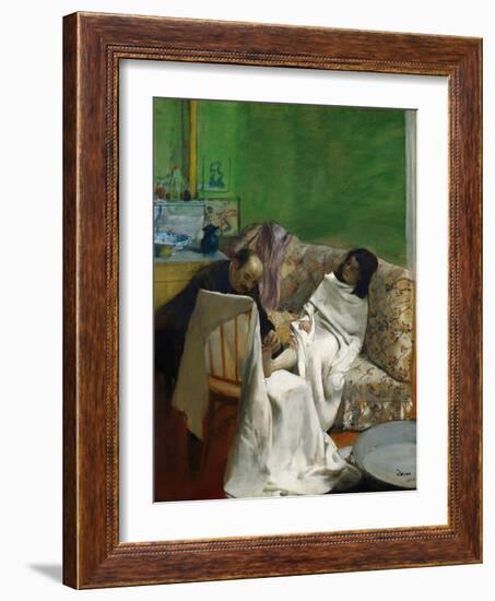 The Pedicure-Edgar Degas-Framed Giclee Print