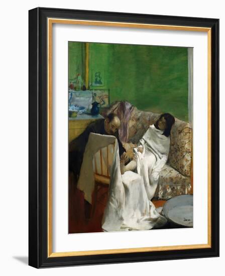 The Pedicure-Edgar Degas-Framed Giclee Print