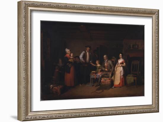 The Pedlar Displaying His Wares, 1836-Asher Brown Durand-Framed Giclee Print