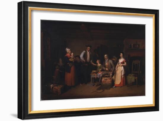 The Pedlar Displaying His Wares, 1836-Asher Brown Durand-Framed Giclee Print
