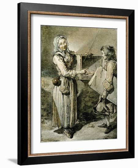 The Peep Box-Jean-Baptiste Simeon Chardin-Framed Giclee Print