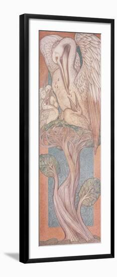 The Pelican, Cartoon for Stained Glass for the William Morris Company, 1880-Edward Burne-Jones-Framed Giclee Print