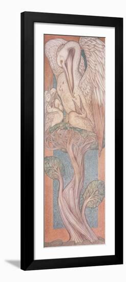 The Pelican, Cartoon for Stained Glass for the William Morris Company, 1880-Edward Burne-Jones-Framed Giclee Print