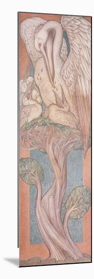 The Pelican, Cartoon for Stained Glass for the William Morris Company, 1880-Edward Burne-Jones-Mounted Giclee Print