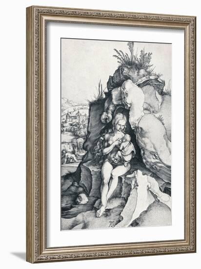 The Penance of St John Chrysostom, 1495-Albrecht Dürer-Framed Giclee Print