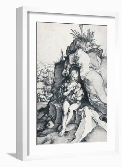 The Penance of St John Chrysostom, 1495-Albrecht Dürer-Framed Giclee Print