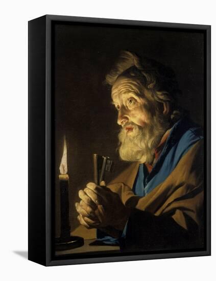 The Penitant Peter-Matthias Stomer-Framed Premier Image Canvas