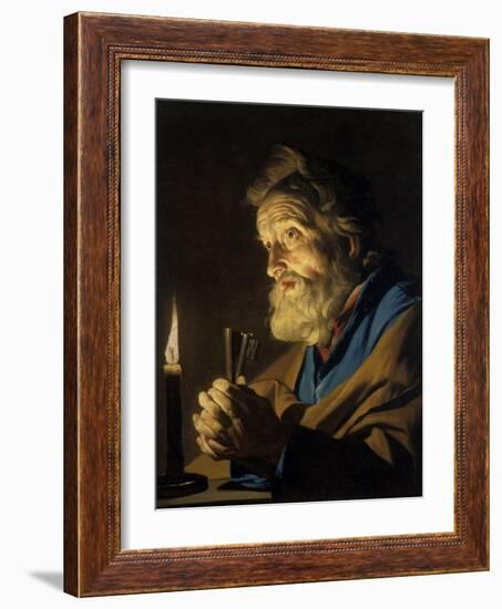 The Penitant Peter-Matthias Stomer-Framed Giclee Print