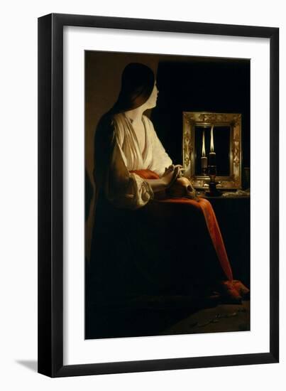 The Penitent Magdalen, c.1640-Georges de La Tour-Framed Giclee Print