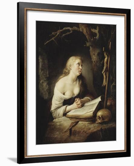 The Penitent Magdalen, c.1650-65-Gerrit or Gerard Dou-Framed Giclee Print