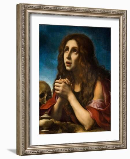 The Penitent Magdalen, C.1670-Carlo Dolci-Framed Giclee Print