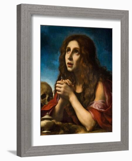 The Penitent Magdalen, C.1670-Carlo Dolci-Framed Giclee Print