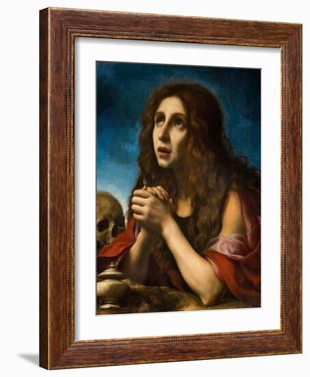 The Penitent Magdalen, C.1670-Carlo Dolci-Framed Giclee Print