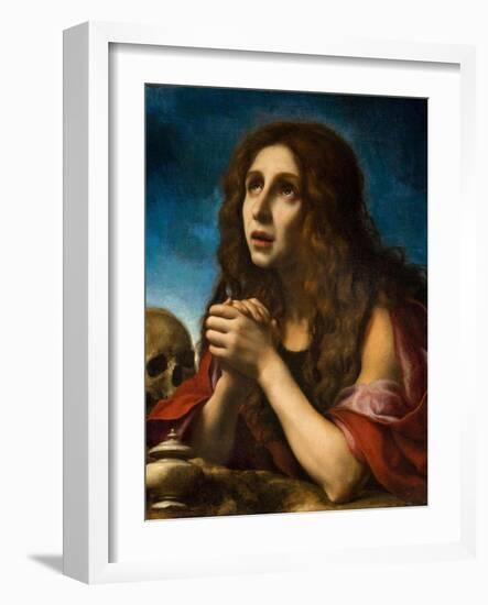 The Penitent Magdalen, C.1670-Carlo Dolci-Framed Giclee Print