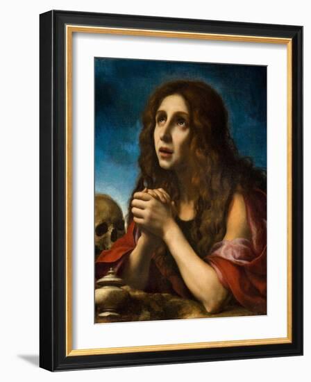 The Penitent Magdalen, C.1670-Carlo Dolci-Framed Giclee Print