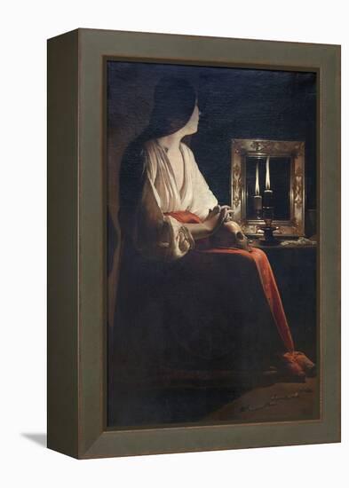 The Penitent Magdalen-Georges de La Tour-Framed Stretched Canvas