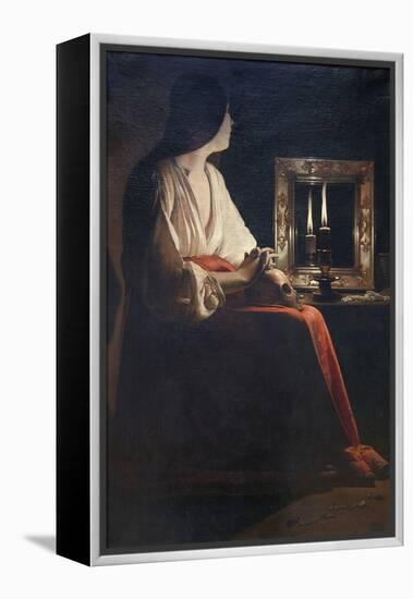 The Penitent Magdalen-Georges de La Tour-Framed Stretched Canvas