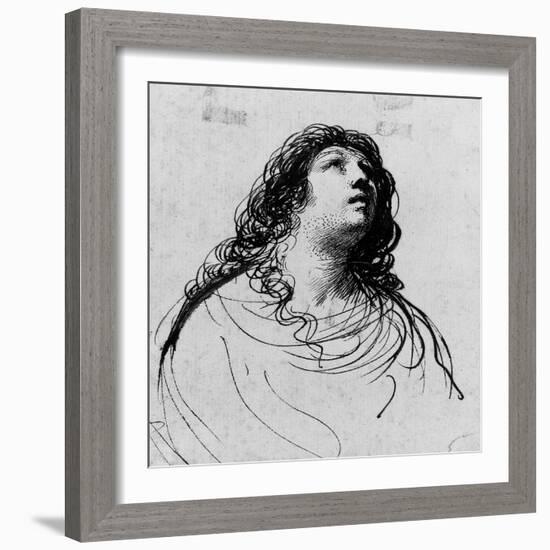 The Penitent Magdalen-Guercino-Framed Giclee Print