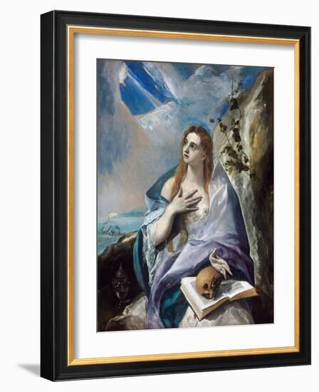 The Penitent Magdalene by El Greco-El Greco-Framed Giclee Print