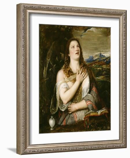 The Penitent Magdalene, C.1555-65-Titian (Tiziano Vecelli)-Framed Giclee Print