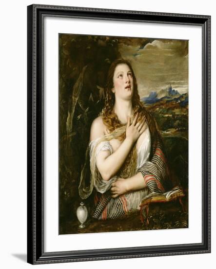 The Penitent Magdalene, C.1555-65-Titian (Tiziano Vecelli)-Framed Giclee Print