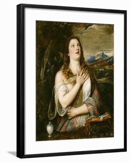 The Penitent Magdalene, C.1555-65-Titian (Tiziano Vecelli)-Framed Giclee Print