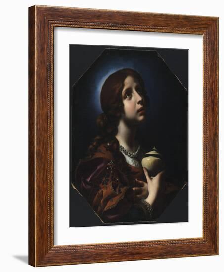 The Penitent Magdalene, C.1650-51-Carlo Dolci-Framed Giclee Print