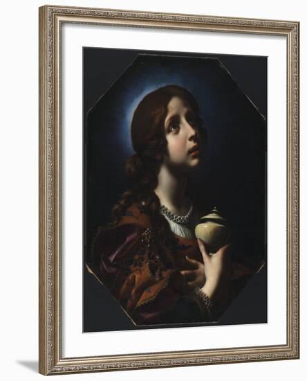 The Penitent Magdalene, C.1650-51-Carlo Dolci-Framed Giclee Print