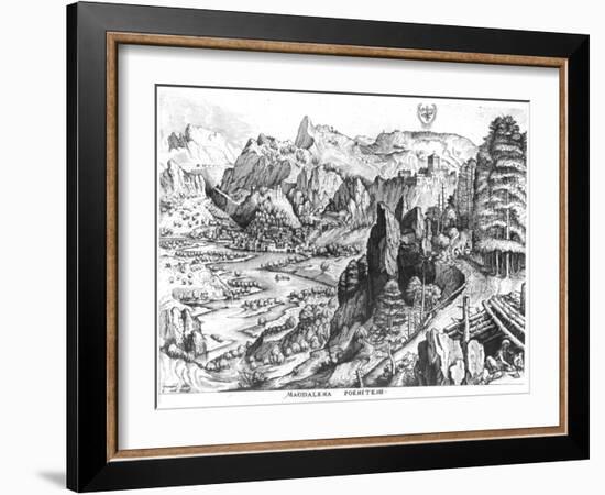 The Penitent Magdalene, Engraved by Hieronymus Bosch-Pieter Bruegel the Elder-Framed Giclee Print