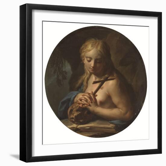 The Penitent Magdalene (Oil)-Francesco Trevisani-Framed Giclee Print