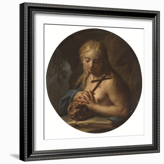 The Penitent Magdalene (Oil)-Francesco Trevisani-Framed Giclee Print