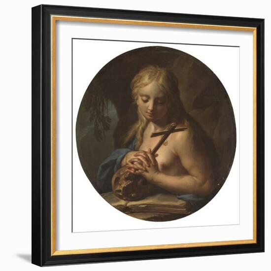 The Penitent Magdalene (Oil)-Francesco Trevisani-Framed Giclee Print
