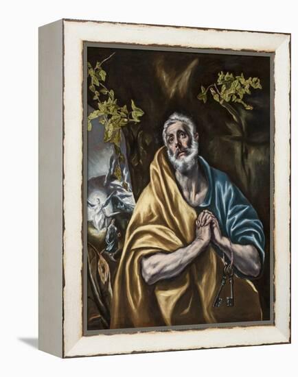 The Penitent Saint Peter, C.1590-95-El Greco-Framed Premier Image Canvas