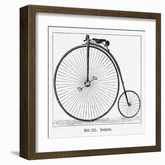 The Penny Farthing Bicycle-null-Framed Art Print