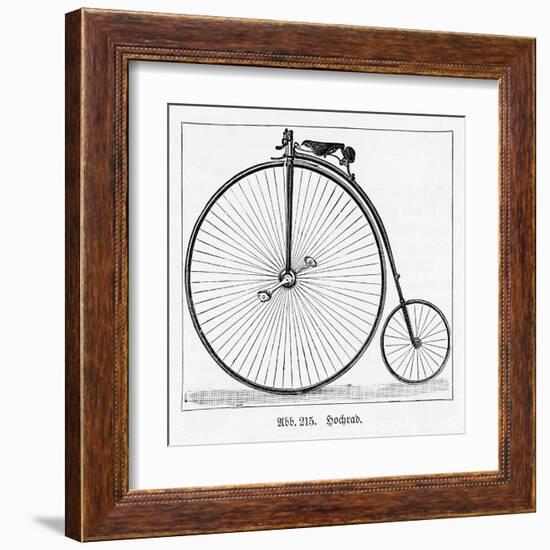 The Penny Farthing Bicycle-null-Framed Art Print