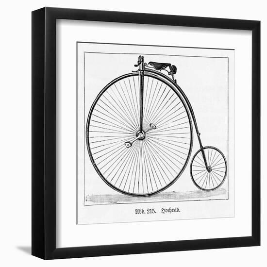 The Penny Farthing Bicycle-null-Framed Art Print