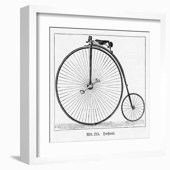 The Penny Farthing Bicycle-null-Framed Art Print