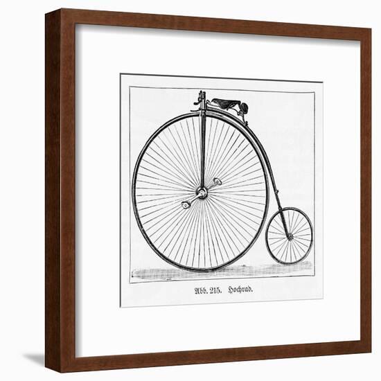 The Penny Farthing Bicycle-null-Framed Art Print