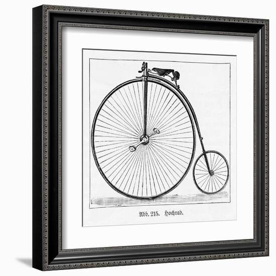 The Penny Farthing Bicycle-null-Framed Art Print