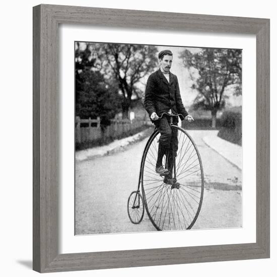 The 'Penny Farthing' or 'Ordinary' Bicycle of the 1870's-null-Framed Photographic Print