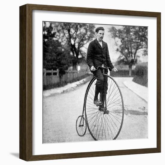 The 'Penny Farthing' or 'Ordinary' Bicycle of the 1870's-null-Framed Photographic Print