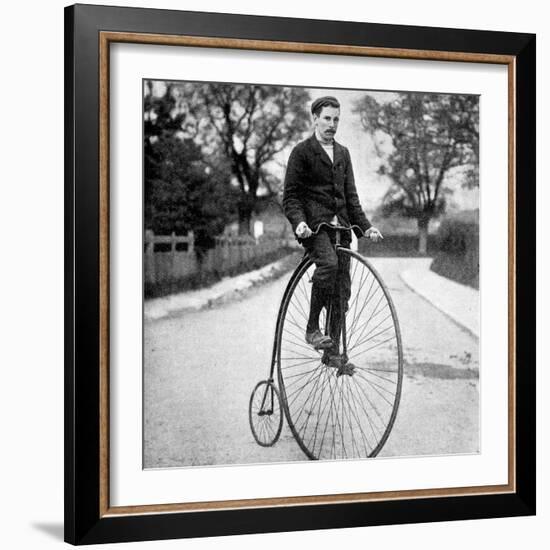 The 'Penny Farthing' or 'Ordinary' Bicycle of the 1870's-null-Framed Photographic Print