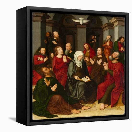 The Pentecost, 16Th Century (Oil on Panel)-Ambrosius Benson-Framed Premier Image Canvas