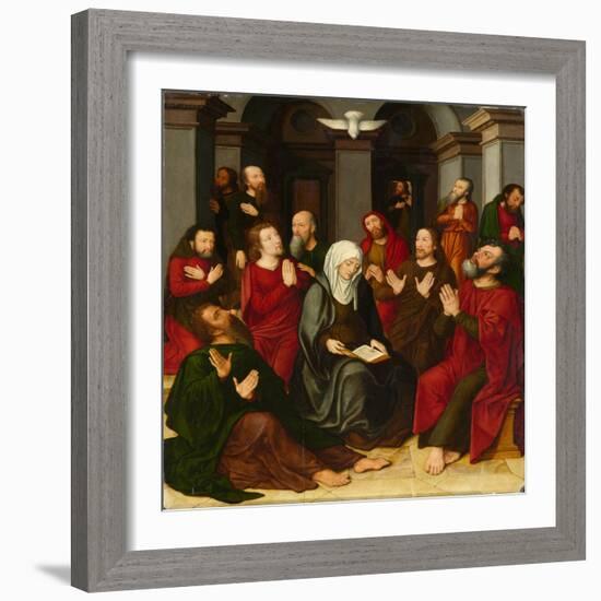 The Pentecost, 16Th Century (Oil on Panel)-Ambrosius Benson-Framed Giclee Print