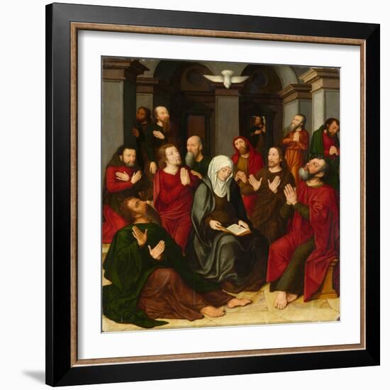 The Pentecost, 16Th Century (Oil on Panel)-Ambrosius Benson-Framed Giclee Print