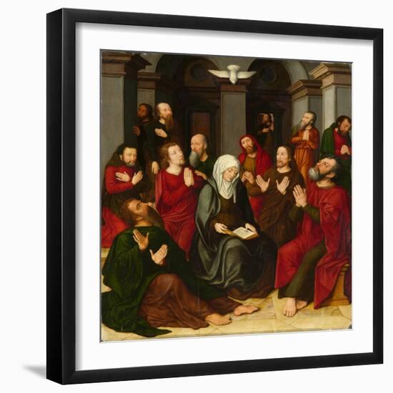 The Pentecost, 16Th Century (Oil on Panel)-Ambrosius Benson-Framed Giclee Print